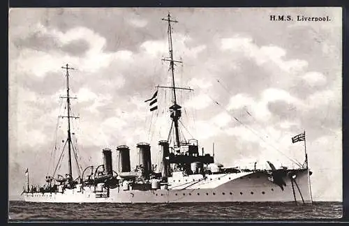 AK HMS Liverpool auf See