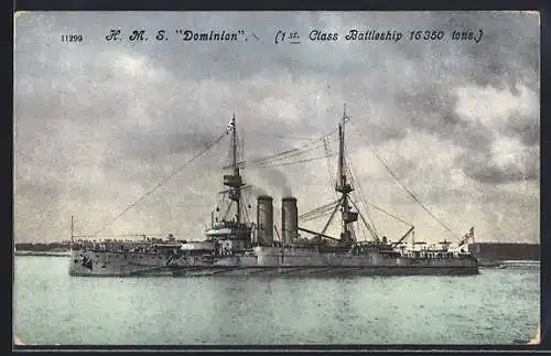 AK HMS Dominion, 1st Class Battleship