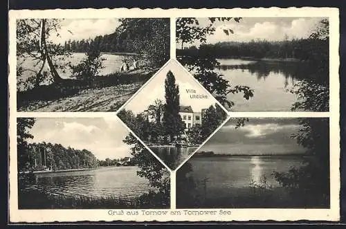 AK Tornow / Bestensee, Villa Uhticke, 5 Ansichten