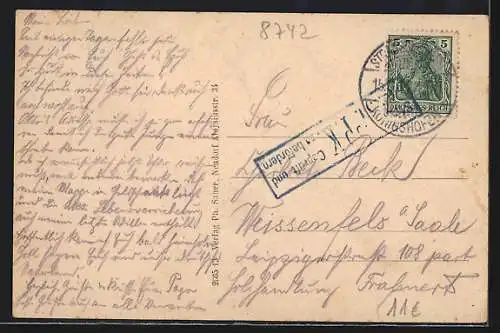 AK Strassburg-Königshofen i. Els., Lotharstrasse mit Katholischer Kirche & Strassenpartie