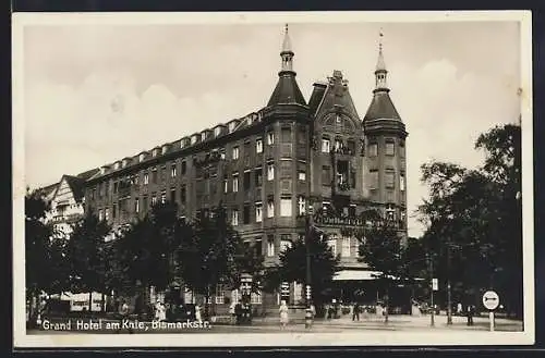 AK Berlin-Charlottenburg, Grand Hotel am Knie, Bismarkstrasse