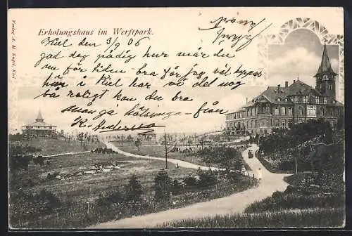 AK Kiel, Erholungshaus mit Grünanlage Werftpark