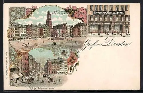 Lithographie Dresden, Hamburger Engros-Lager Adolf Sternberg, König-Johann-Strasse