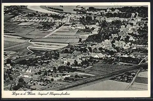 AK Hoya / Weser, Fliegeraufnahme