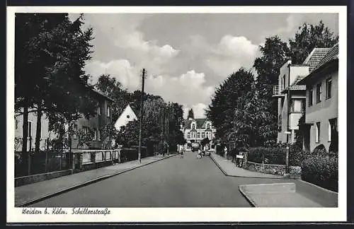 AK Weiden b. Köln, Partie auf der Schillerstrasse