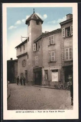 AK Sury-le-Comtal, tour de la Place du Peuple