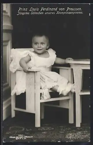 AK Prinz Louis Ferdinand von Preussen, Portrait als Kleinkind