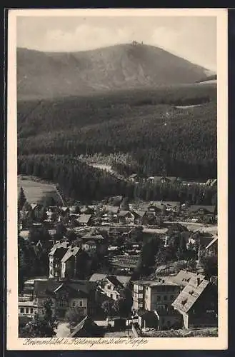 AK Krummhübel, Panoramablick mit der Koppe