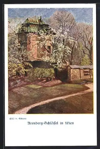 AK Deutscher Schulverein Nr. 954: Arenberg-Schlössel in Wien