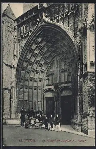 AK Courtrai, Le portal de l`Eglise St. Martin