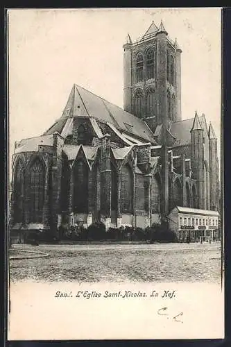 AK Gand, L`Eglise Saint-Nicolas, La Nef