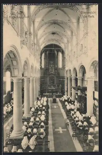 AK Gent, Klein Begijnhof, Binnenzicht der Kerk