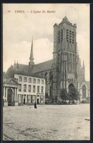 AK Ypres, L`Eglise St. Martin