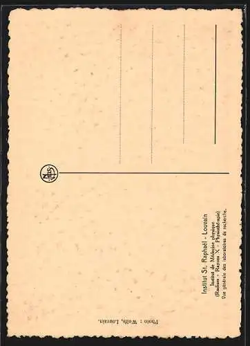 AK Louvain, Institut St. Raphael de Médicine physique, Vue generale des laboratoires