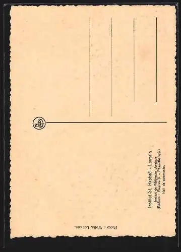 AK Louvain, Institut St. Raphael de Médicine physique, Hall de commande