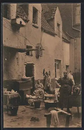 AK Antwerpen, Klokkengang in de Blauwbroeck straat