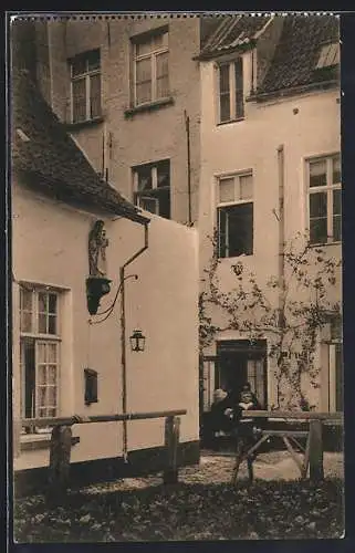 AK Antwerpen, Zicht in St-Anna Godhuis Kt. Nieuw straat