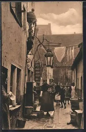 AK Antwerpen, L`Hofke in de Korte St-Anna straat