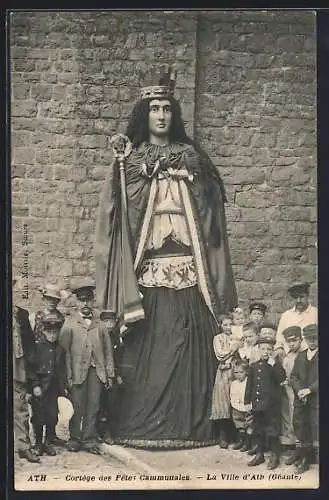 AK Ath, Cortège des Fêtes Communales, Géante