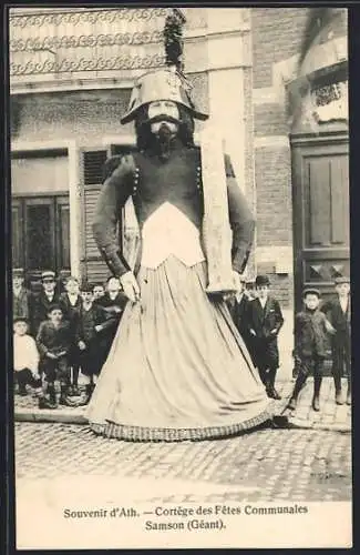 AK Ath, Cortège des Fêtes Communales, Samson Géant