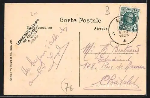 AK Ath, Rue aux Gades, Strassenpartie