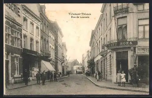AK Tirlemont-Thienen, Rue de Louvain, Strassenpartie