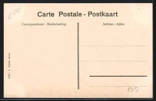 AK Montaigu, Rue de la Station, Strassenpartie