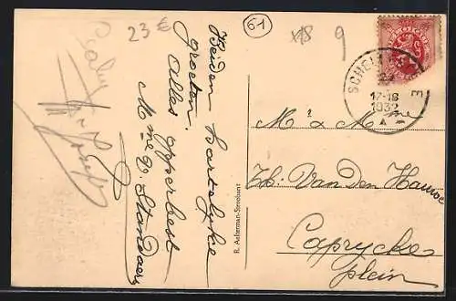 AK Schellebelle, Schoenen, Villa Mon Reve de H. Dandoy de Waele, met kinderen