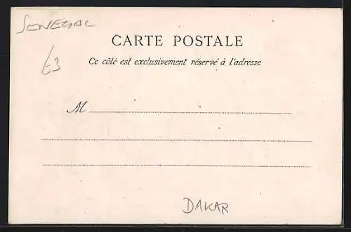 AK Dakar, Strand und Hafen, Ortspartie