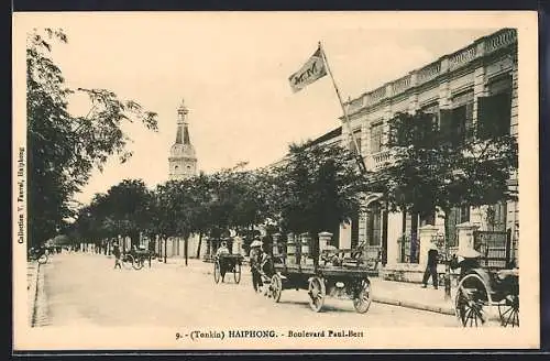 AK Haiphong /Tonkin, Boulevard Paul-Bert