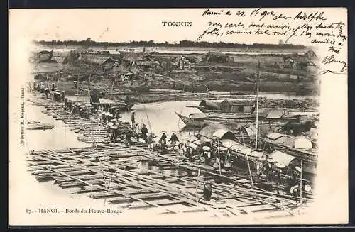 AK Hanoi /Tonkin, Bords du Fleuve-Rouge