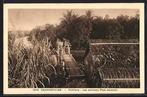 AK Vinhiong /Cochinchine, Les environs, Pont Japonais