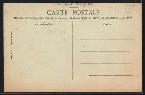 AK Cholon /Cochinchine, Décoration de la toiture d`une Pagode
