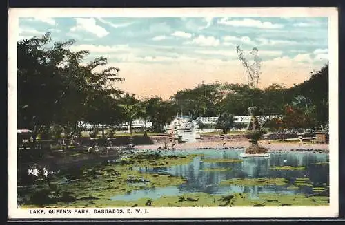 AK Barbados /B. W. I., Queen`s Park, Lake