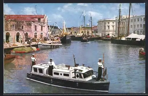 AK Barbados, Panorama mit Booten