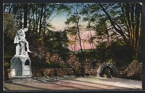 AK Weimar / Thüringen, Shakespeare-Denkmal