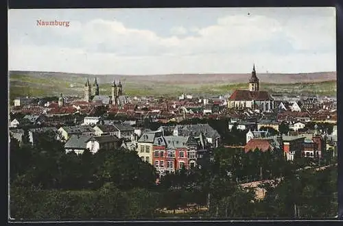 AK Naumburg / Saale, Ortsansicht aus der Vogelschau
