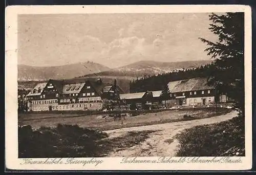 AK Teichmannbaude und Rübezahls-Schnurrbart-Baude