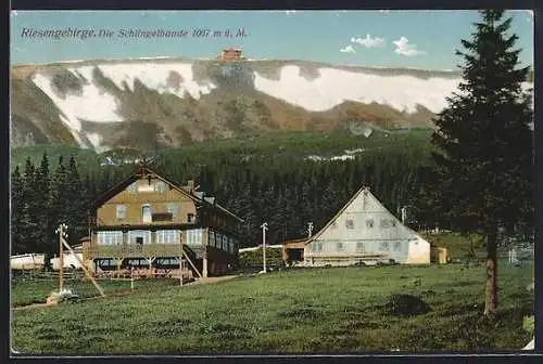 AK Schlingelbaude, Berghütte im Riesengebirge