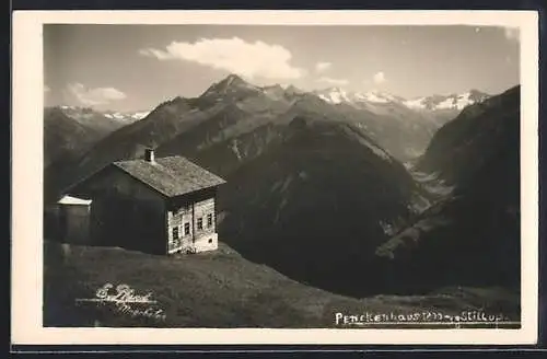 AK Penkenhaus, Berghütte mit Panorama