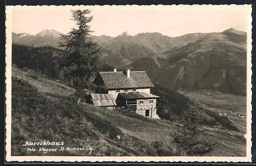 AK Kareckhaus, Berghütte mit Panorama