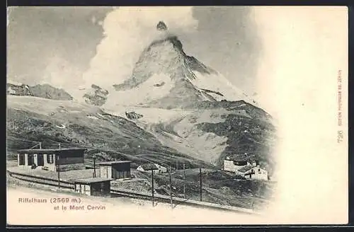 AK Riffelhaus, Berghütte et le Mont Cervin