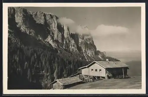 AK Rifugio Malga Prossliner, Berghütte mit Bergpanorama