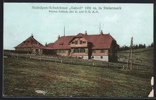 AK Stubalpen-Schutzhaus Gaberl in Steiermark, Station Köflach