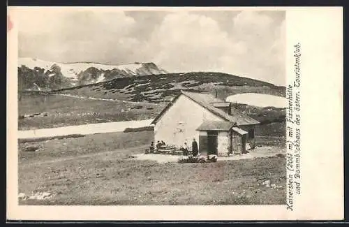 AK Dammböckhaus, Ansicht mit Kaiserstein u. Fischerhütte