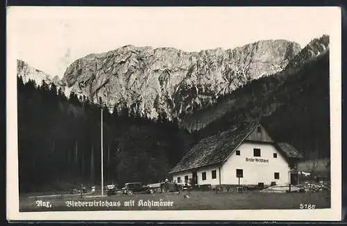 AK Nasswald, Binderwirtshaus mit Kahlmäuer