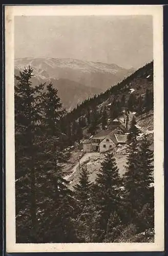 AK Baumgartnerhaus /Schneeberg, Ansicht aus der Vogelschau