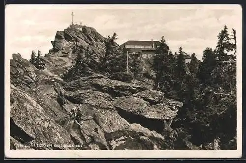 AK Osserschutzhaus, Panorama mit Ossergipfel