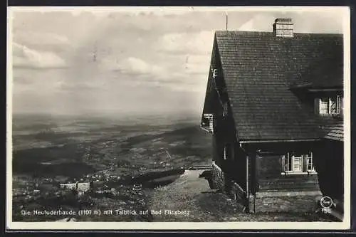 AK Heufuderbaude, Berghütte bei Bad Flinsberg i. Isergebirge