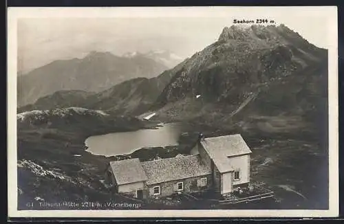 AK Tilisuna-Hütte, Berghütte mit Seehorn